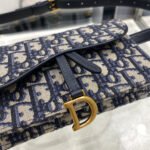 CD SADDLE 17CM BELT BEG BLUE OBLIQUE EMBROIDERY - Image 13