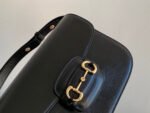 GG 1955 Horsebit Bag 25cm Black Calfskin Gold Hardware - Image 4