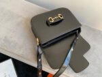 GG 1955 Horsebit Bag 25cm Black Calfskin Gold Hardware - Image 14