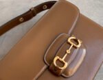 GG 1955 Horsebit Bag 25cm Brown Calfskin Gold Hardware - Image 4