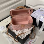 CC Vanity Case 17cm Pink Lambskin Gold hardware - Image 16