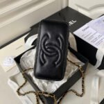 CC Vanity Case 17cm Black Lambskin Gold hardware - Image 14