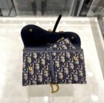 CD Saddle WOC 19cm Blue Obique Embroidery - Image 3
