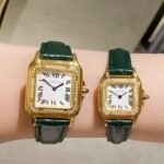 PANTHERE DE CARTIE DIAMOND BEZEL LEATHER - Option 1 27cm - Option 2 Black/Gold Steel Case - Option 3 Japan Movement - Image 2
