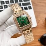 PANTHERE DE CARTIE ROSE GOLD DIAMOND BEZEL - Option 1 Red Dial