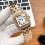 PANTHERE DE CARTIE ROSE GOLD DIAMOND BEZEL - Option 1 Green Dial - Image 2