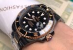 SUBMARINER DATE 40 CUSTOM GOLD BLACK HAND ENGRAVED - Image 3