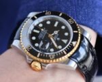 SUBMARINER DATE 40 STEEL CASE GOLD BLACK CERAMIC LEATHER - Image 2