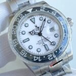 GMT-MASTER II CUSTOM CERAMIC BLACK BEZEL WHITE DIAL - Image 2