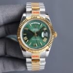 DAY-DATE 40 GOLD STEEL JUBILEE BRACELET 1 - Option 1 Yellow Dial - Option 2 Japan Movement