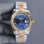 DAY-DATE 40 GOLD STEEL JUBILEE BRACELET 1 - Option 1 Silver DIal - Option 2 Japan Movement - Image 2