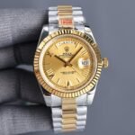 DAY-DATE 40 GOLD STEEL JUBILEE BRACELET 1 - Option 1 Blue Dial - Option 2 Japan Movement - Image 3