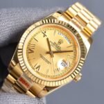 DAY-DATE 40 GOLD CASE JUBILEE BRACELET - Option 1 Green Dial - Option 2 Japan Movement