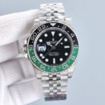GMT-MASTER II CUSTOM GREEN BLACK BEZEL JUBILEE BRACELET - Image 2