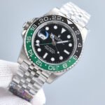 GMT-MASTER II CUSTOM GREEN BLACK BEZEL JUBILEE BRACELET
