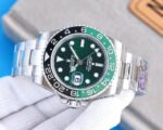GMT-MASTER II CUSTOM GREEN BLACK BEZEL GREEN DIAL OYSTER BRACELET - Image 3