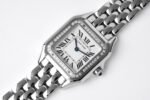 PANTHERE SILVER CASE DIAMOND BEZEL WHITE DIAL - Image 2
