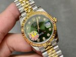 DATEJUST 31MM GOLD STEEL GREEN DIAL - Image 2