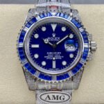 Rolex Submariner Date Blue Dial Full Diamond