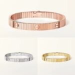 Cartier 18K Gold Plated LOVE Flexible Bracelet yellow-rose-silver ✨