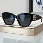 BALENCIAGA BB0323SK 003 acetate Sunglasses 🖤