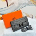 Hermès Constance Long To Go Wallet (Grey)