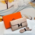 Hermès Constance Long To Go Wallet (Beige/Nude)