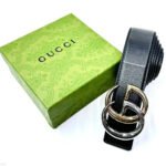 Gucci Interlocking G Belt (Black with Silver & Gold Mixed Hardware)