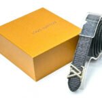 Louis Vuitton LV Cut-Out Epi Leather Belt (Gold Hardware)