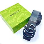 Gucci Interlocking G Belt (Navy Blue/Matte Blue)