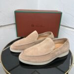 Loro Piana Summer Walk Loafers (Sand/Beige)