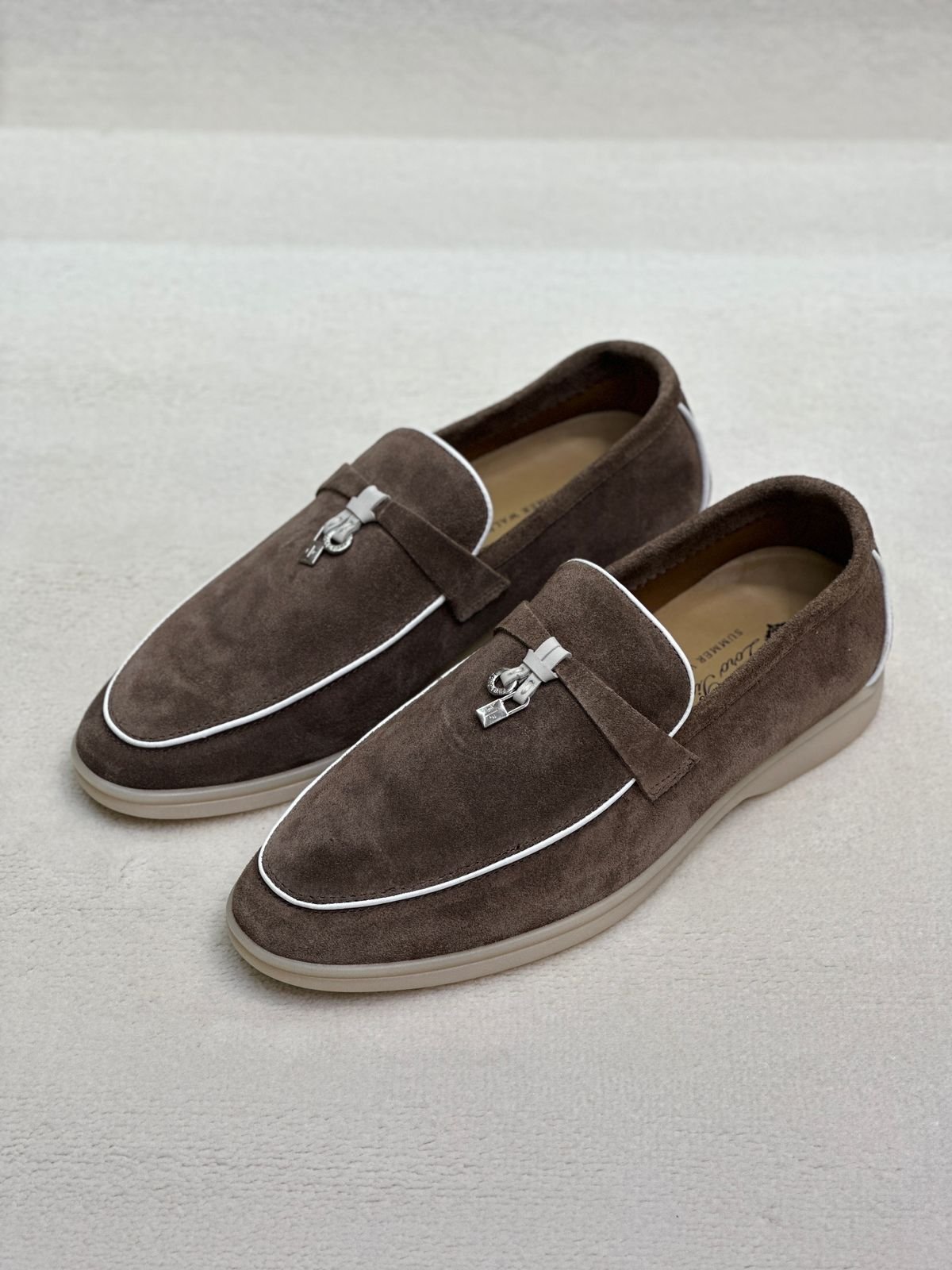 IMG-20260427-WA0572_bd0aad46-41ea-495d-8d1b-da61da1a192c Loro Piana Summer Charms Walk Loafers (Chocolate Brown/White Piping) - Image 1