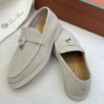 Loro Piana Summer Charms Walk Loafers (Sand/Light Beige)