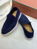 Loro Piana Summer Walk Loafer (Deep Blue Suede) - Image 2