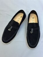 Loro Piana Summer Walk Loafer (Black Suede) - Image 3