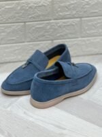 Loro Piana Summer Charms Walk Loafers (Stone Blue) - Image 2