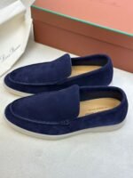 Loro Piana Summer Walk Loafer (Deep Blue Suede) - Image 3