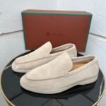 Loro Piana Summer Walk Loafer (Stucco / Light Beige Suede)