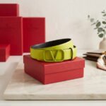 Valentino Garavani VLogo Signature Belt (Lime Green / Tonal Green)