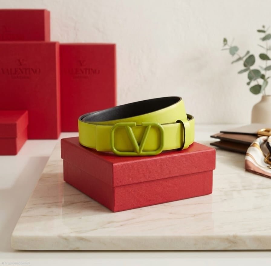 IMG-20260508-WA0134_1_045ac852-201b-4092-b860-cffb2f6b1528 Valentino Garavani VLogo Signature Belt (Lime Green / Tonal Green) - Image 1