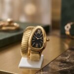 Bvlgari Serpenti Tubogas (Yellow Gold / Black Dial - Plain Bezel)