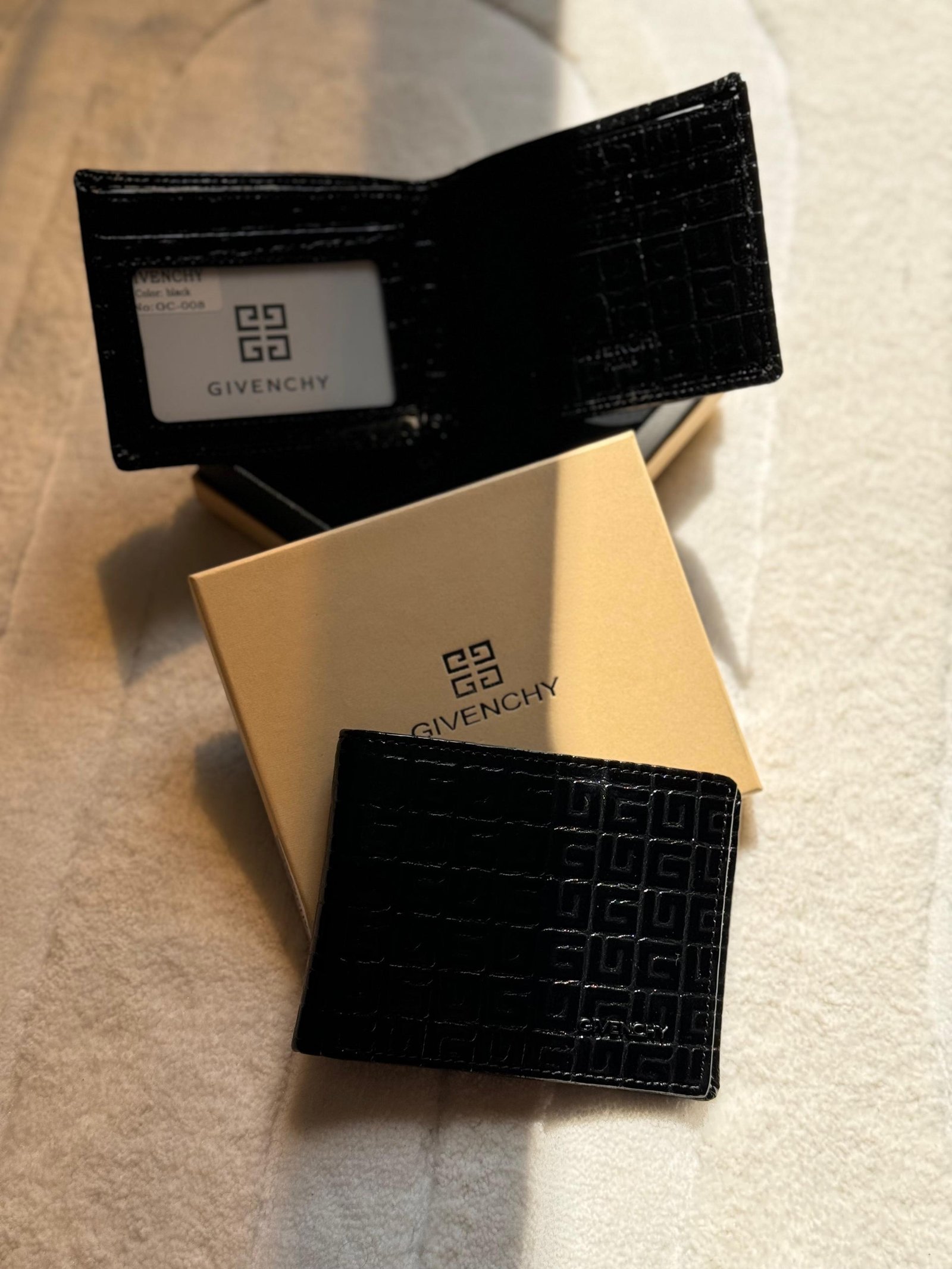 IMG-20260604-WA0002 Givenchy Monogram Croc-Embossed Leather Bi-Fold Wallet (Black) - Image 1