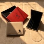 Ferrari Smooth Leather Bi-Fold Wallet (White / Off-White)