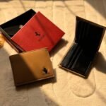 Ferrari Smooth Leather Bi-Fold Wallet (Tan / Light Brown)