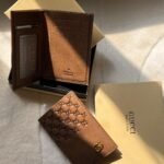 Gucci Marmont GG Dollar Calf Leather Vertical Card Holder / Wallet (Brown)