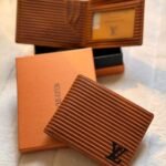 Louis Vuitton Epi Striated Multiple Wallet (Cognac / Light Brown)