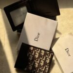 Dior Oblique Jacquard Bi-Fold Wallet (Brown / Coffee)
