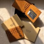 Gucci Marmont GG Dollar Calf Leather Bifold Wallet (Earth Yellow / Tan)
