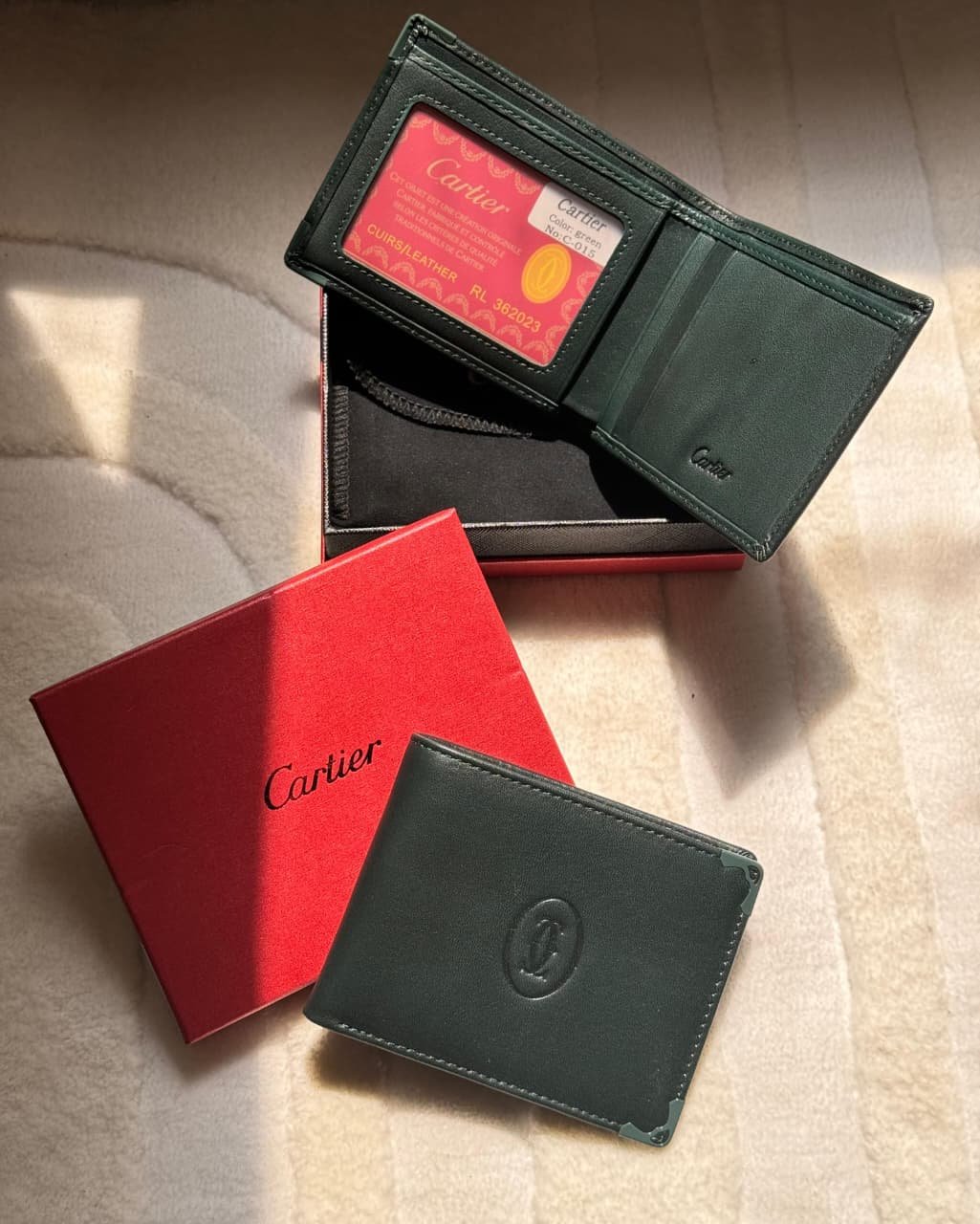 IMG-20260604-WA0175 Cartier Must de Cartier Bi-Fold Wallet (Green) - Image 1