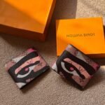 Louis Vuitton Multiple Wallet (Monogram Camouflage Eye / Pink & Brown Camo)